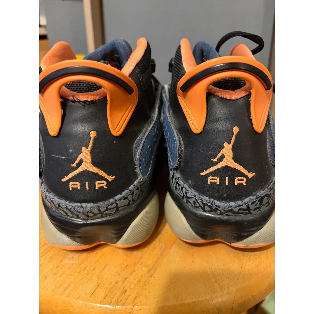 Jordan 6 Rings Elephant Print Black Atomic Orange New Slate 322992-025 Mens 11.5